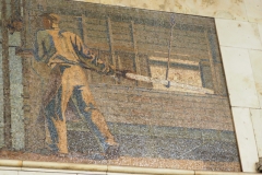 Steel Works Mosaic - Avtozavodskaya Metro Station