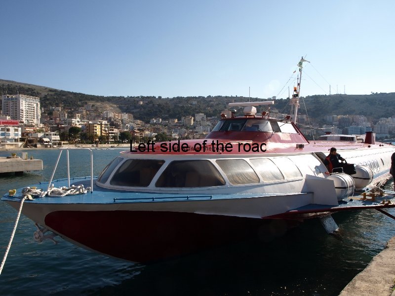 Fast ferry Kristi from Corfu in Saranda Albania port 1