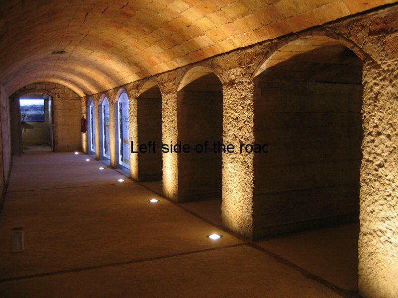 Main corridor in the air raid shelter, Sant Adria de Besos, Barcelona