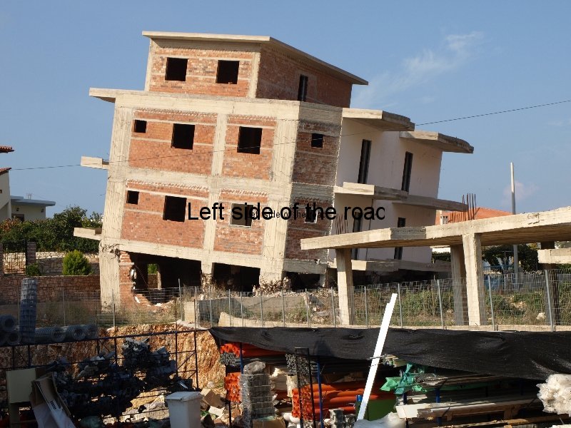 Destroyed building at Ksamili, southern Albania 06