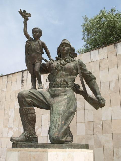 Lushnjë Martyrs' Cemetery - statue