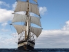 A tall ship under sail off the Bay of Biscay, March 2013