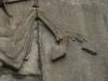 Bas-relief of Skenderbeu in Gjirokaster