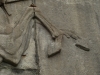Bas-relief of Skenderbeu in Gjirokaster