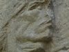 Bas-relief of Skenderbeu in Gjirokaster