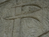 Bas-relief of Skenderbeu in Gjirokaster