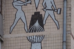 Apartment buildings mosaics - Bălți - Moldova