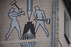 Apartment buildings mosaics - Bălți - Moldova