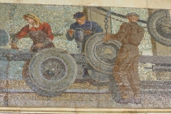 Tank Factory Mosaic - Avtozavodskaya Metro Station