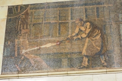 Steel Works Mosaic - Avtozavodskaya Metro Station