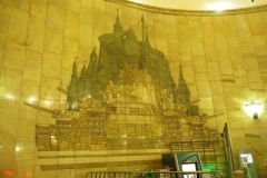 Red Army Tanks in Red Square Mosaic - Avtozavodskaya Metro Station