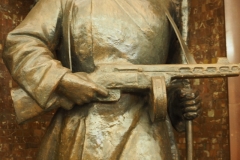 Baumanskaya sculpture - Red Army soldier