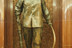 Baumanskaya sculpture- female miner