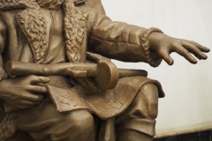 sculptural group 'belarusian partisans', belorusskaya metro station moscow