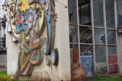 Bus station mosaic - Bălți - Moldova