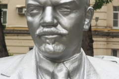 Bust of VI Lenin in residential park