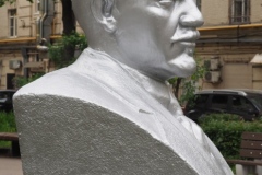 Bust of VI Lenin in residential park