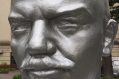 Bust of VI Lenin in residential park