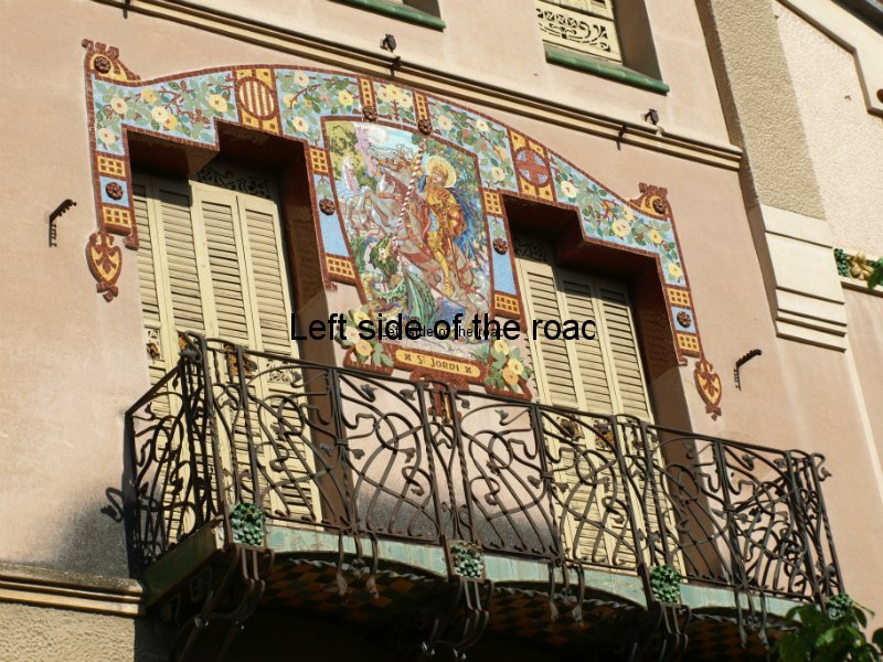 Sant Jordi mosaic - Casa Barbey, La Garriga