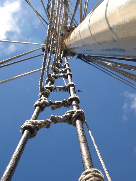 View from main mast