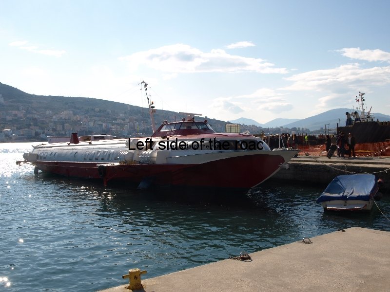 Fast ferry Kristi from Corfu in Saranda Albania port 2