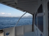 Corfu from back of Saranda bound fast ferry Kristal
