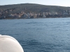 View of Saranda from fast ferry Kristi from Corfu