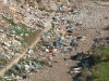 Rubbish strewn River Kir, Shkoder