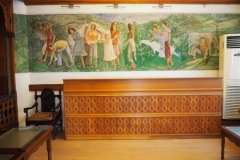Hotel Cajupi Cafe Murals - Bashkim Ahmeti - Spring scene