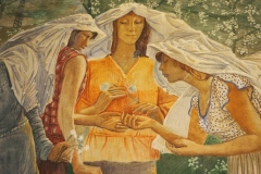 Hotel Cajupi Cafe Murals - Bashkim Ahmeti - Spring scene