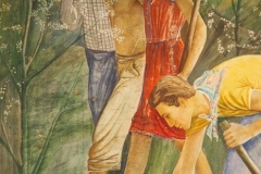 Hotel Cajupi Cafe Murals - Bashkim Ahmeti - Spring scene