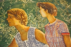Hotel Cajupi Cafe Murals - Bashkim Ahmeti - Spring scene