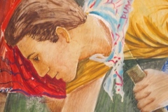 Hotel Cajupi Cafe Murals - Bashkim Ahmeti - Spring scene