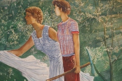 Hotel Cajupi Cafe Murals - Bashkim Ahmeti - Spring scene