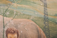 Hotel Cajupi Cafe Murals - Bashkim Ahmeti - Spring scene