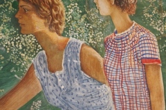 Hotel Cajupi Cafe Murals - Bashkim Ahmeti - Spring scene