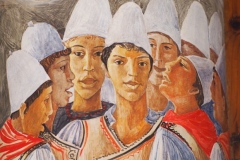 Hotel Cajupi Cafe Murals - Bashkim Ahmeti - Traditional Dress