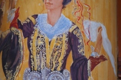 Hotel Cajupi Cafe Murals - Bashkim Ahmeti - Traditional Dress