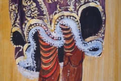 Hotel Cajupi Cafe Murals - Bashkim Ahmeti - Traditional Dress