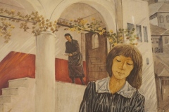Hotel Cajupi Cafe Murals - Bashkim Ahmeti - Studying