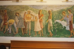 Hotel Cajupi Cafe Murals - Bashkim Ahmeti - Spring scene