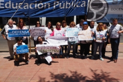 Teachers' union meeting and general demonstration in La Plata Monday 3rd December 2018