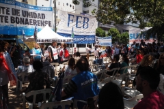 Teachers' union meeting and general demonstration in La Plata Monday 3rd December 2018