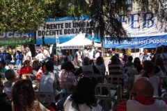 Teachers' union meeting and general demonstration in La Plata Monday 3rd December 2018