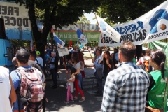 Teachers' union meeting and general demonstration in La Plata Monday 3rd December 2018