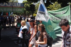 Teachers' union meeting and general demonstration in La Plata Monday 3rd December 2018