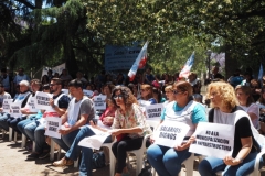 Teachers' union meeting and general demonstration in La Plata Monday 3rd December 2018