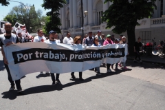 Teachers' union meeting and general demonstration in La Plata Monday 3rd December 2018