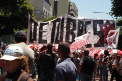 Teachers' union meeting and general demonstration in La Plata Monday 3rd December 2018