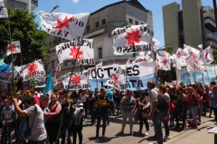 Teachers' union meeting and general demonstration in La Plata Monday 3rd December 2018